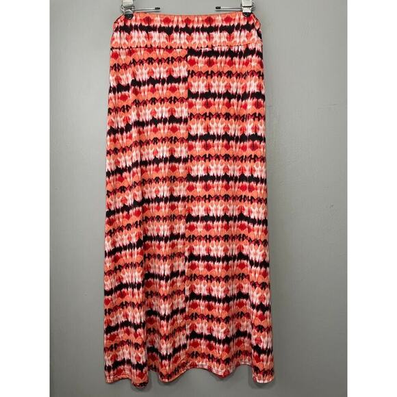 Dynamite Maxi Skirt Size XL Stretch Knit A-line Long Boho Aztec Western Tribal - Picture 4 of 6